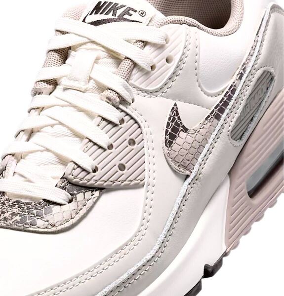 ☆送料込■新品26.5cm■ナイキ エア マックス90 AIR MAX 90 ライトウッドブラウン/ファントム/スネーク柄 オールレザー【定価.17600円】