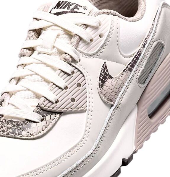☆送料込■新品27.5cm■ナイキ エア マックス90 AIR MAX 90 ライトウッドブラウン/ファントム/スネーク柄 オールレザー【定価.17600円】
