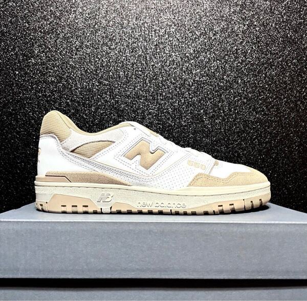 ☆送料込■新品25.5cm■ニューバランス BB550 New Balance タン.ベージュ系/ホワイト【定価.17600円】