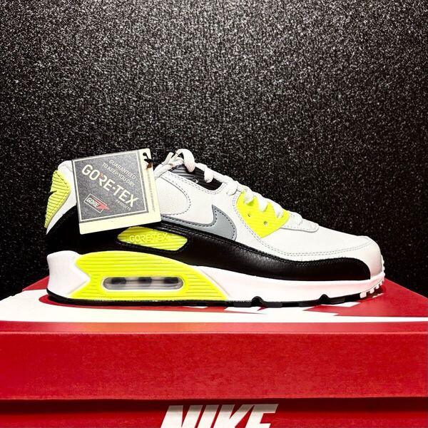 ☆送料込■新品26.5cm■ナイキ エア マックス90 ゴアテックス AIR MAX 90 GORE-TEX サミットホワイト/ボルト【定価.20130円】