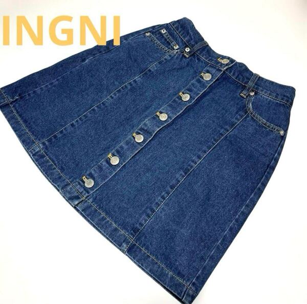 イング INGNI デニム ミニスカート ミニスカ Mサイズ
