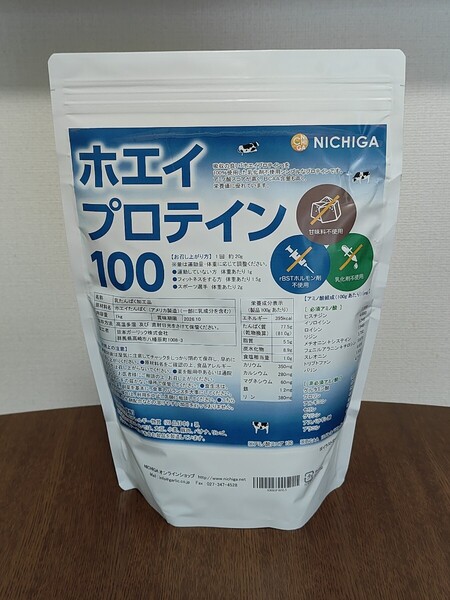 ニチガ NICHIGA ホエイプロテイン100 WPC プレーン味 1kg