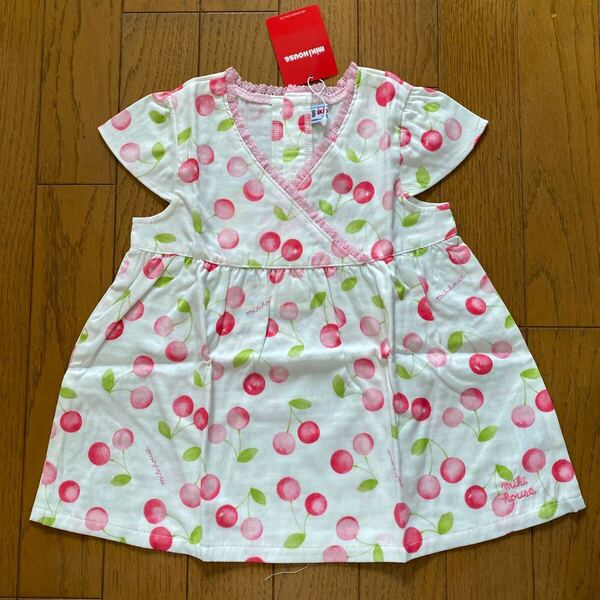 SALE 未使用 日本製 ミキハウス チュニック 100 ワンピース 半袖 女の子 ミキハウス