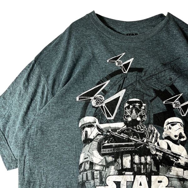 star wars スターウォーズ ローグワン 名作 映画Tシャツ ムービーTシャツ 00s 古着 Tシャツ ストームトルーパー くすみカラー XL