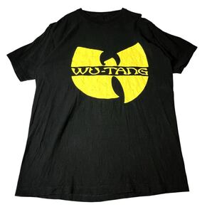 WU-TANG-CLAN ウータンクラン ミュージックTシャツ ラッパー ラップTシャツ HIPHOP 黒ブラック 古着 Sサイズ相当