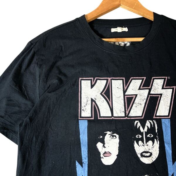 KISS キッス バンドTシャツ バンT ロック Tシャツ 00s 古着 黒ブラック 2XL