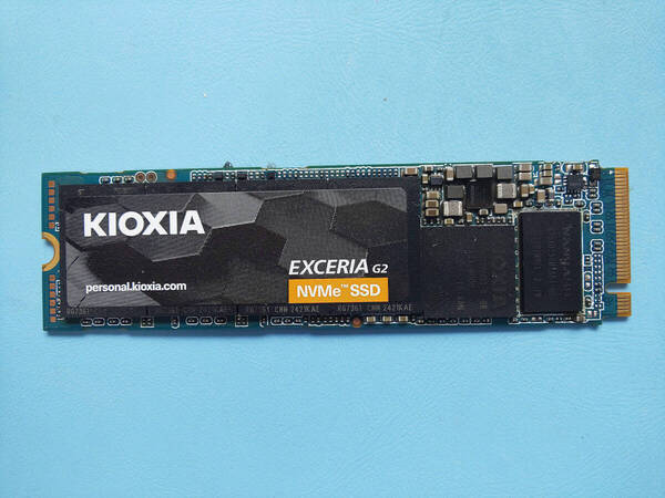 ●使用時間 314時間 NVMe SSD M.2 2280 KIOXIA EXCERIA G2 500GB 作動確認中古品 NO59●