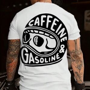新品大きなサイズ★バックプリントヘルメットモチーフ★Tシャツ★サイズXXXL