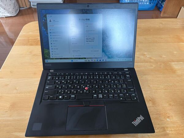 Lenovo ThinkPad X395 Ryzen5 3500U メモリ16GB SSD256GB Windows 11 Pro 動作確認済み 管理番号861