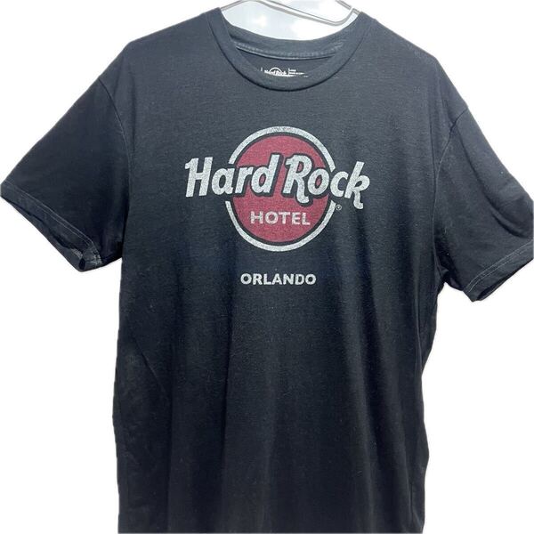 HARD ROCK HOTEL Tシャツメンズ L ブラック プリントT 半袖 ハードロックカフェ 古着 クルーネック 半袖 Tシャツ L