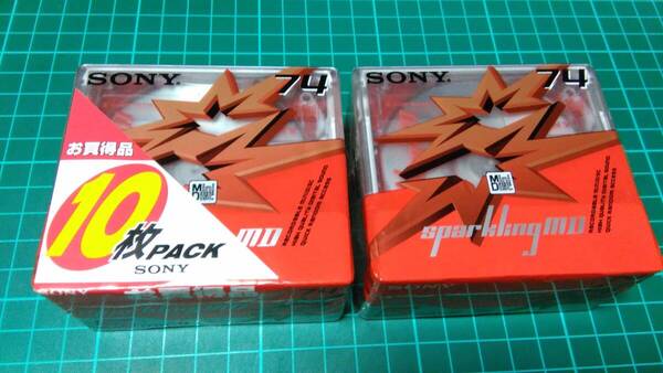 SONY sparkling 74分MD 10枚 ◆未開封 ◆ミニディスク(MD)