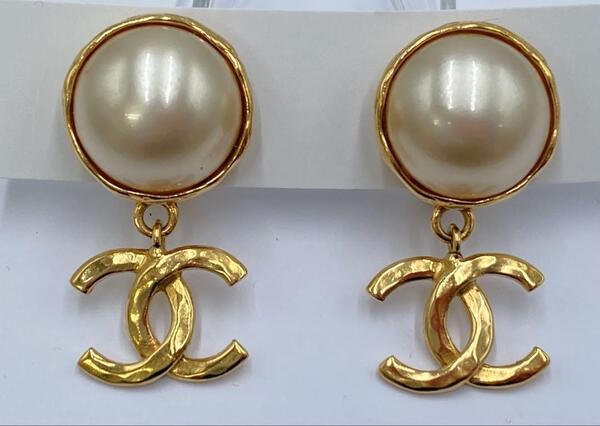 CHANEL シャネル ココマーク イヤリング ヴィンテージ 95P