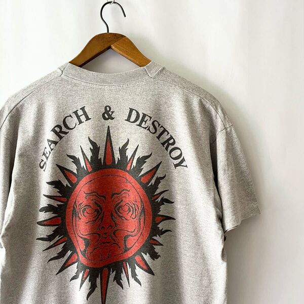 80s ROLLINS BAND SEARCH & DESTROY Tシャツ USA製 ビンテージ 80年代 ロリンズバンド PART ANIMAL PART MACHINE ヘンリーロリンズ