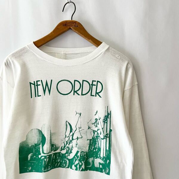 スペシャル! 80s NEW ORDER 長袖 Tシャツ L ビンテージ 80年代 ニューオーダー ロンT ポストパンク バンドT オリジナル ヴィンテージ