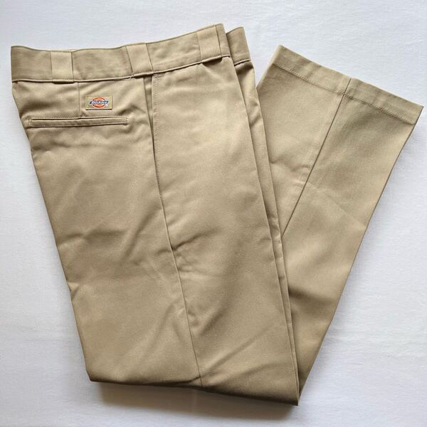 デッドストック? 90s DICKIES 874 ワーク パンツ 表記 W32 L30 ベージュ USA製 ビンテージ 90年代 ディッキーズ アメリカ製 ヴィンテージ