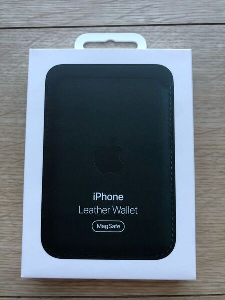 純正品 Apple MPPT3FE/A MagSafe対応 iPhone レザーウォレット フォレストグリーン アップル