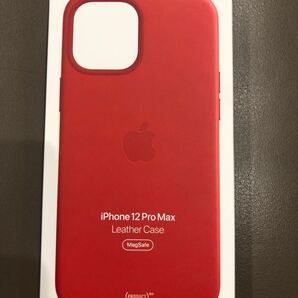 純正品 Apple iPhone12Pro Max MHKJ3ZA/A レザーケース MagSafe 対応 プロダクトレッド アップル