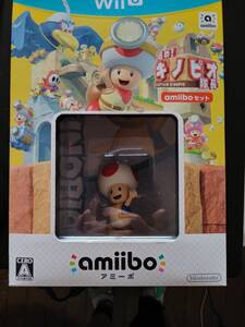 ★新品未開封★任天堂★進め! キノピオ隊長amiiboセット(キノピオアミーボ)★Wii Uソフト★