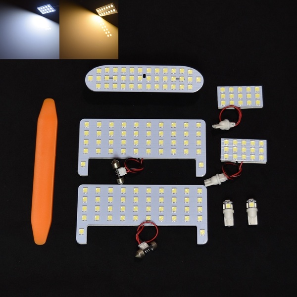 ☆送料無料☆80系ノアヴォクシーエスクァイアNOAHVOXY専用 LED 室内灯ルームランプ 工具付き ホワイトor電球色 1台分セット