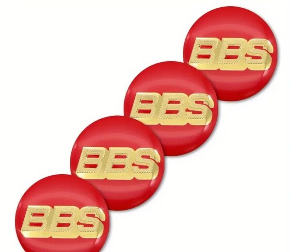 新品 BBS ホイールセンターキャップ 56mm センターキャップ レッド 赤 シール センターキャップ ホイールキャップ