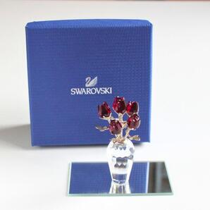 スワロフスキー 赤いバラ