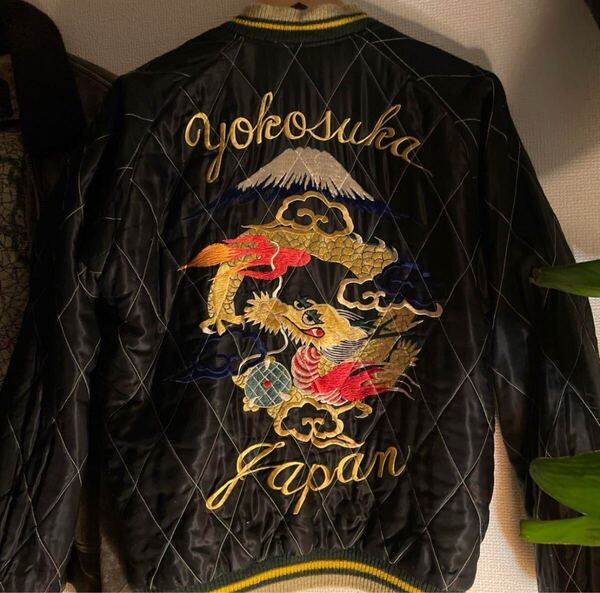 YK34東洋Sスカジャン テーラー東洋 刺繍 龍 虎 東洋エンタープライズ ヴィンテージ スーベニア リバーシブル