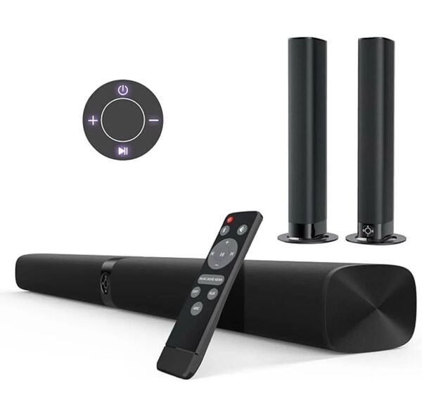サウンドバー スピーカー 2 in 1 取り外し可能 テレビ Bluetooth5.0 サウンドバー テレビ用