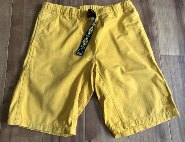SIERRA DESIGNS シェラデザイン ハーフパンツ イエロー 黄色 L