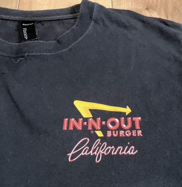ビンテージIN-N-OUT BURGERインアンドアウトバーガーカリフォルニアTシャツ