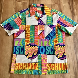 70sビンテージ ui-maika SCHLITZ シャリッツ ハワイアンシャツ