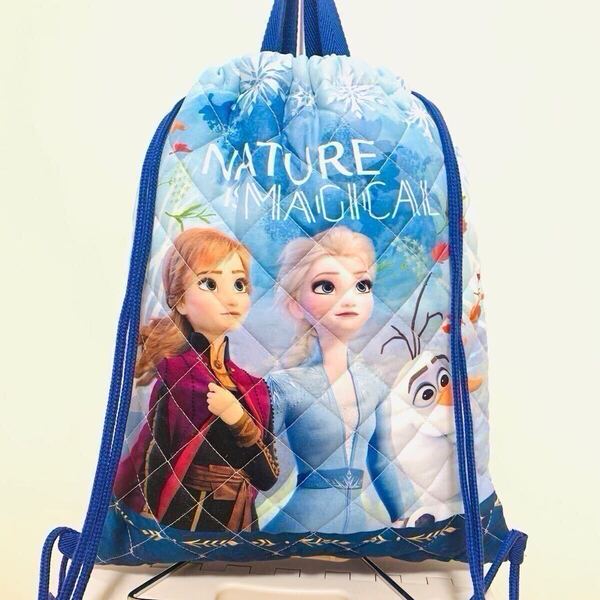 新品 定価1,980円 キルトバッグ ・ナップサック入園 入学 キッズ ディズニー アナ雪