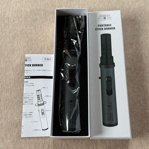 新品 AS2OV ポータブルスティックバーナー グレー ブラック アッソブ PORTABLE STICK BURNER アウトドア キャンプ 充填式 ターボライター