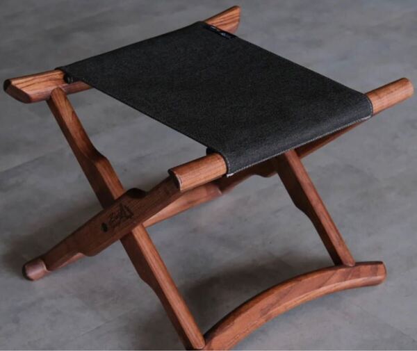 新品未開封 BLACK DESIGN かりん ブラック 墨黒 カリン ブラックデザイン アウトドア キャンプ 木製 ウッド チェアー スタンド オットマン