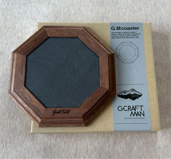 新品 geek field G.CRAFTMAN ウォールナット コースター モールテックス G.M coaster ランタンスタンド 台座 テーブル ウェア 木製 ウッド