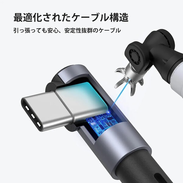 KIWI design Quest 3/2/1/ProおよびPico 4に対応 リンクケーブル 16フィート 高速PCデータ転送 VRヘッドセット用USB 3.0からUSB Cケーブル