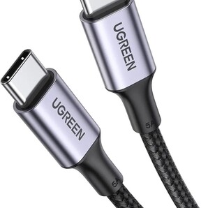 UGREEN USB Type CケーブルPD対応100W/5A 超急速充電USB C to USB C 断線防止 iPhone 16、MacBook Pro、Matebook、iPad 2m ブラック