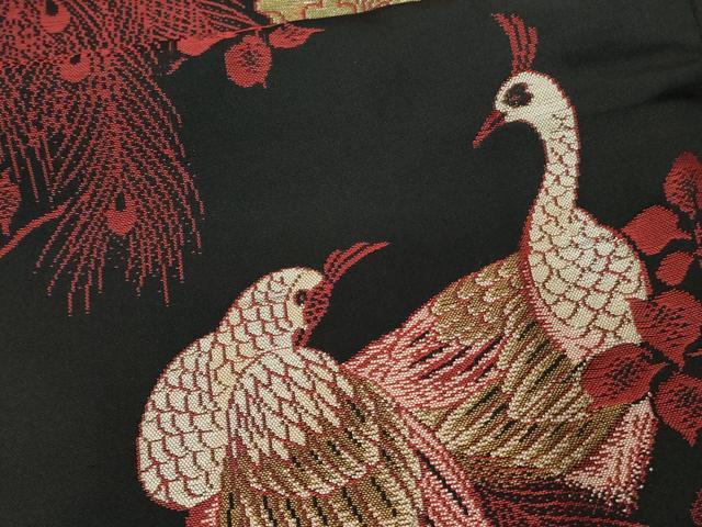【希少】アンティーク着物　孔雀 Yahoo!オークション -「孔雀 着物」(アンティーク着物