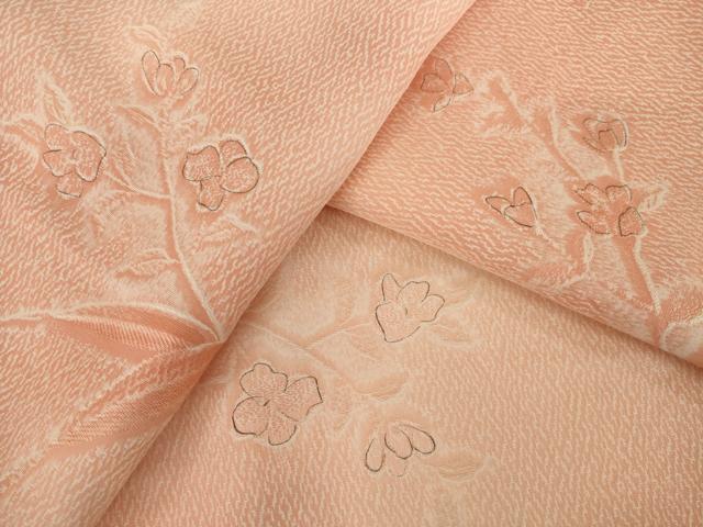 【あい花づくし 正絹 小紋】 あい花づくし 正絹 小紋】