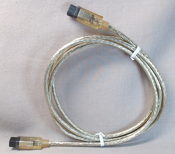 FireWire800 IEEE1394b ケーブル 約180cm ≪送料無料≫ ファイヤーワイヤー ファイアワイア 9pin ピン .b ドットビー 1.8m