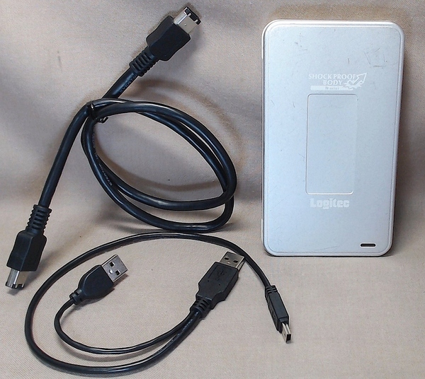 ロジテック 80GB USB/IEEE1394 使用8時間 LHD-PBC80FU2 ≪送料無料≫ ポータブルHDD ハードディスク Samsung MP0804H IDE Logitec FireWire