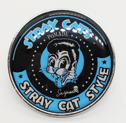 送料無料 ストレイ・キャッツ ブルー ロックバンド ピンブローチ ピンズ PINS バッジ バッヂ アメリカン雑貨 スマアク