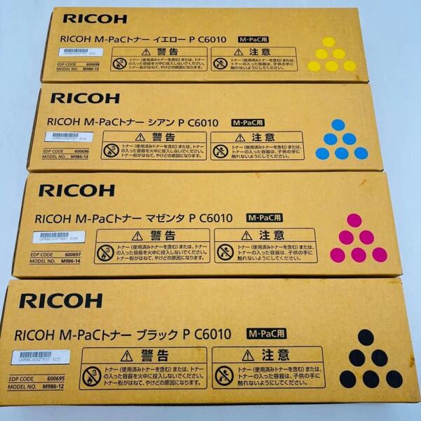 純正品★RICOH M-PaC トナー P C6010 4色セット トナー リコー K/C/M/Y RICOH IP C6020M