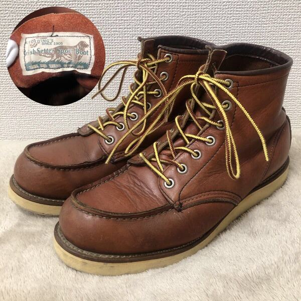 RED WING レッドウィング アイリッシュセッター 8875 USA製 四角犬タグ 赤茶 8E ワークブーツ レザー