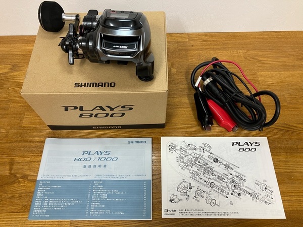 美品 17 プレイズ 800 シマノ 右巻き PLAYS 800 SHIMANO Right-hand drive 電動リール