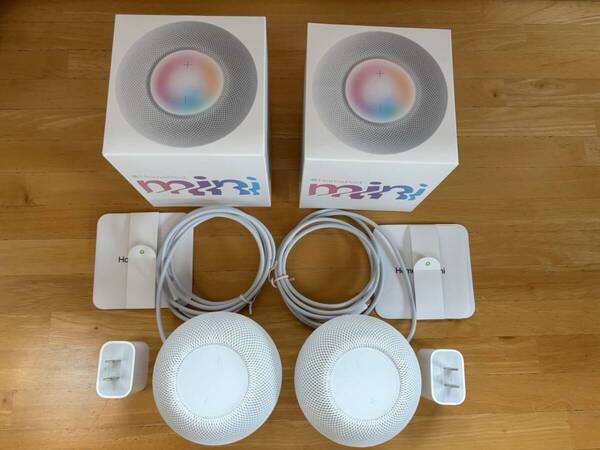 【中古美品】HomePod mini 白 2台セット MY5H2J/A