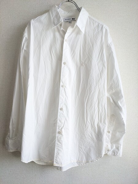 UNIQLO JWANDERSON ユニクロ×JWアンダーソン 長袖シャツ コットン ホワイト オーバーサイズ