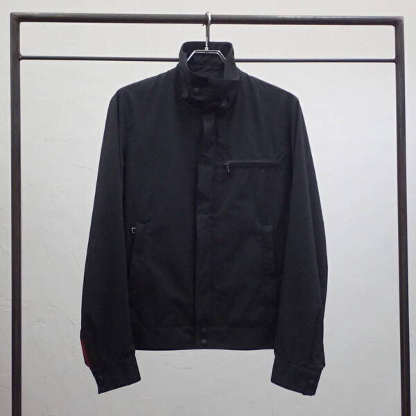 ■ Prada Sport ■ プラダスポーツ 2006年製 ポリエステル 黒 ジップ ブルゾン ジャケット サイズ 46