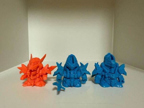 ガン消し 龍機ドラグーン 一体武器欠品 SDガンダム 消しゴム SDガンダム 武者 騎士 セット まとめ まとめ売り 青 ガシャポン戦士