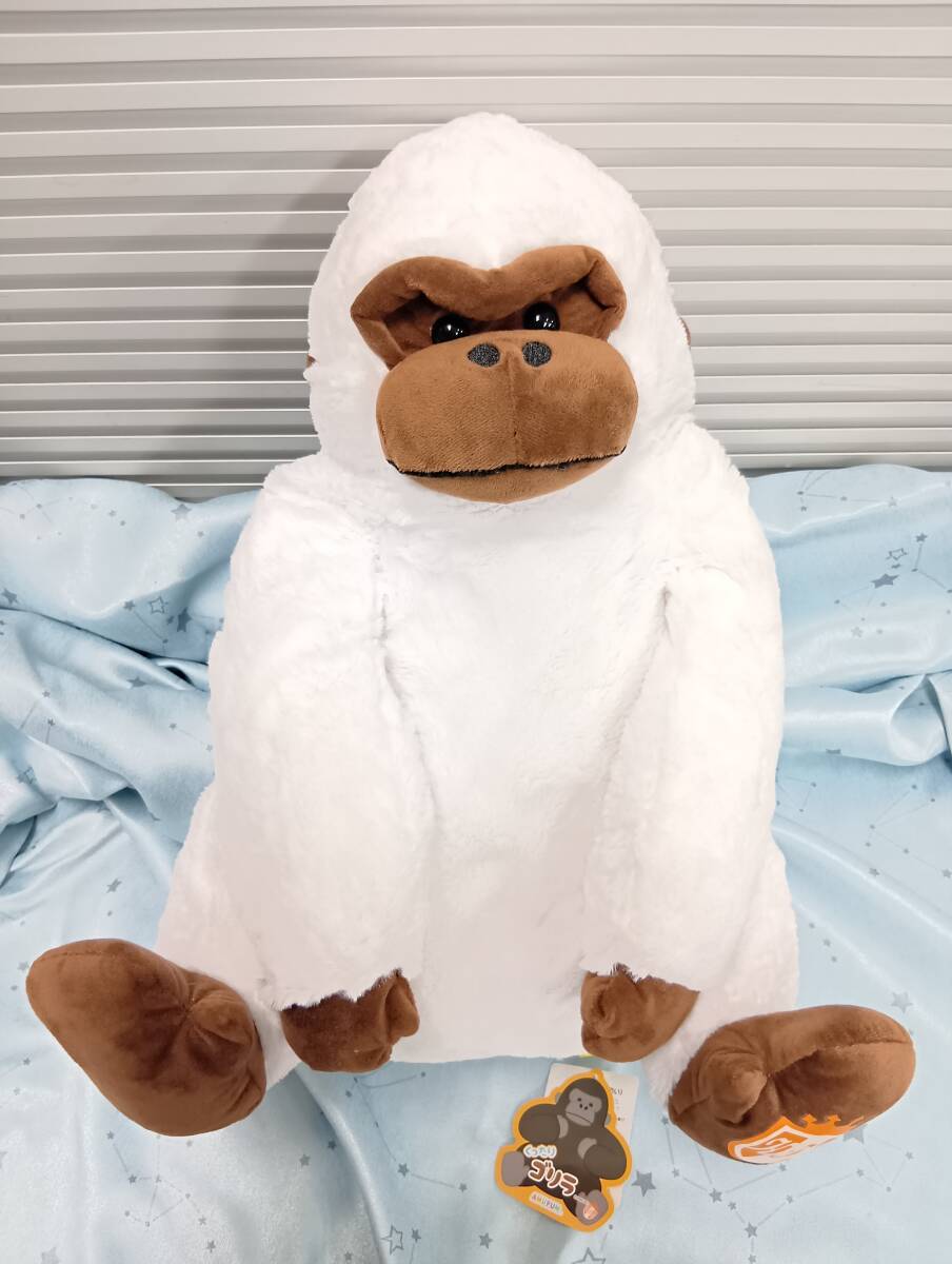 ホワイトゴリラ ぬいぐるみ 約23〜26cm - メルカリ