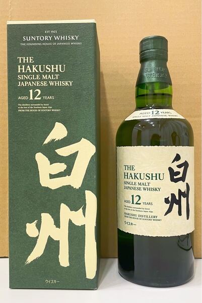 新品未開栓 サントリー シングルモルトウイスキー 白州12年 700ml 化粧箱付き